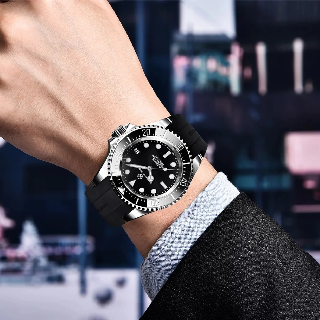 جديد PAGANI تصميم العلامة التجارية العليا الرجال التلقائي الساعات الميكانيكية الياقوت الفاخرة المطاط مقاوم للماء ساعة Relogio Masculino