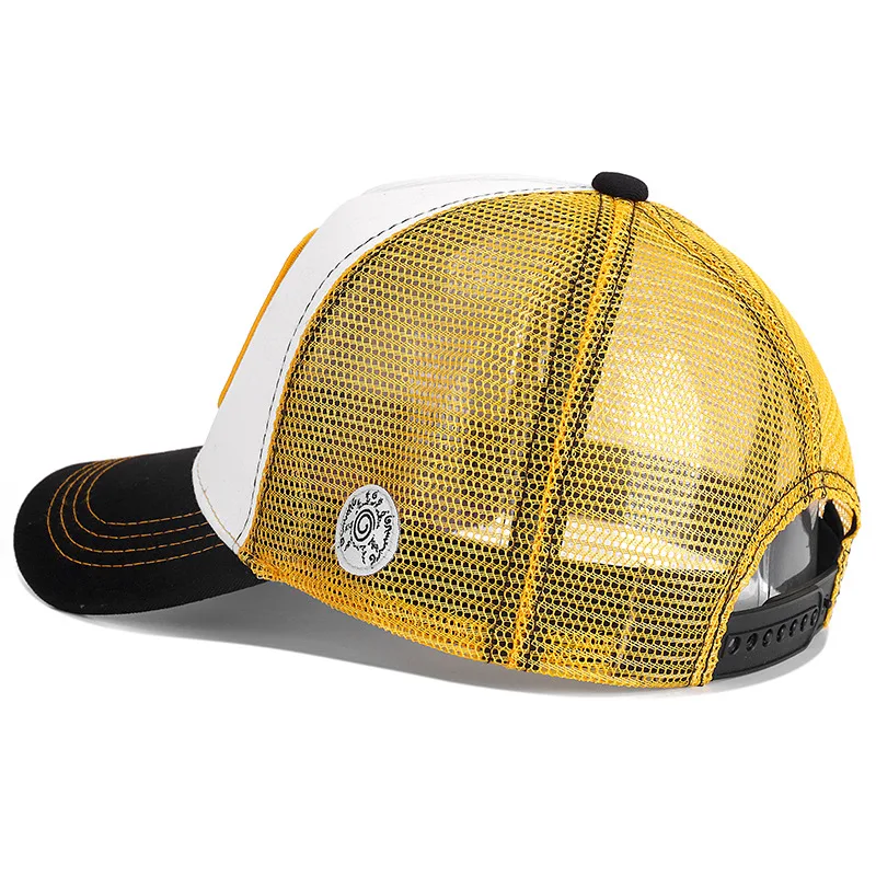 NARUTO Men Hat Baseball Cap Summer Sun Shade Fashion Hip Hop Mesh Hat Adjustable Sports Hat Uzumaki Naruto Uchiha Sasuke