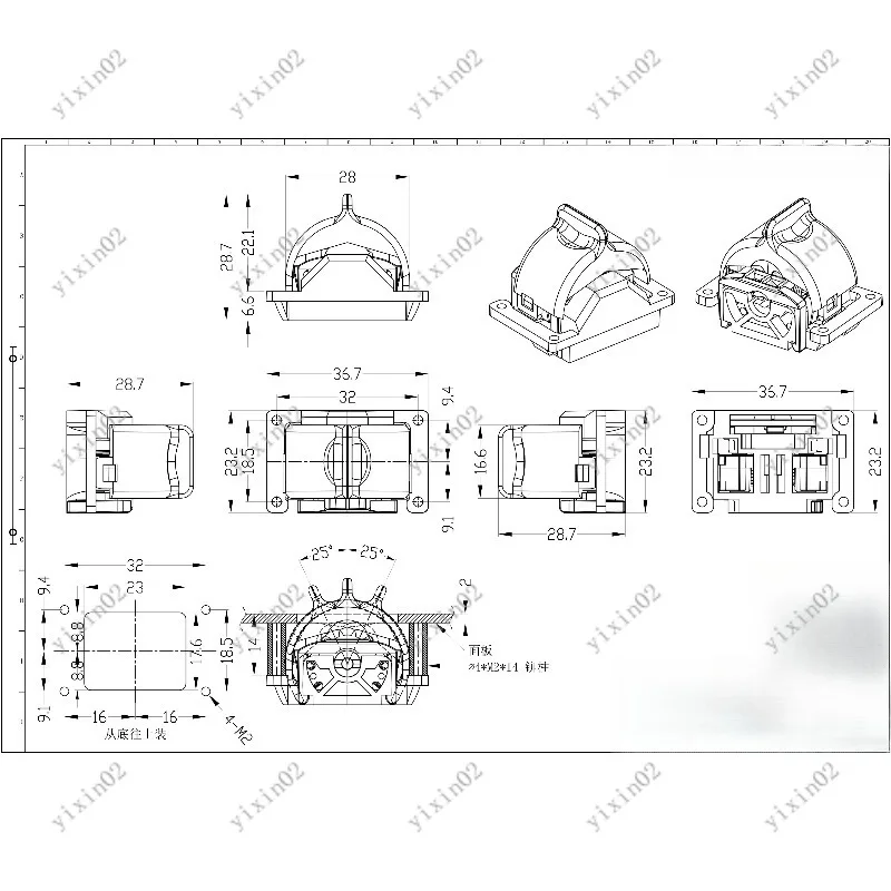 

Small Single Axis Hall Effect Joystick Thumbwheel Controller for Handle Panel - Compact Size Joystick Controller
