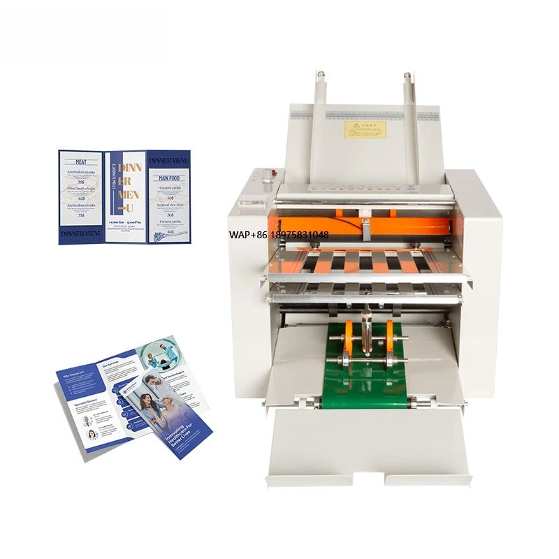 Customization Wide Applications Paper Trays Pattern Leaflet Printing Post Press Industry Automatic Paper Folding Machine