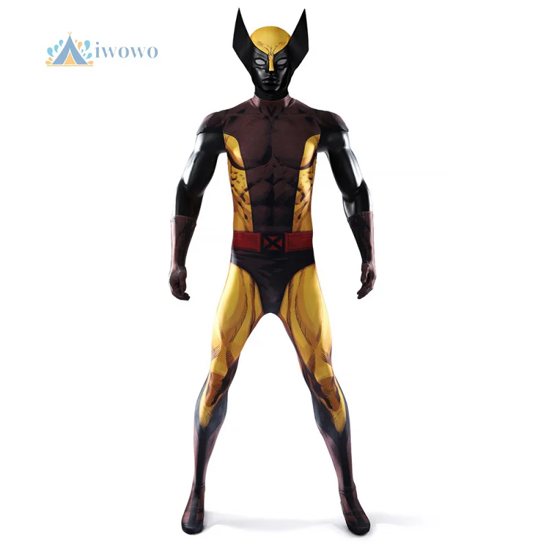 

James Howlett Logan Cosplay Costume Wolf Jumpsuit 3D Digital Printed Zentai Bodysuit Uniform Halloween Carnival Man Outfit