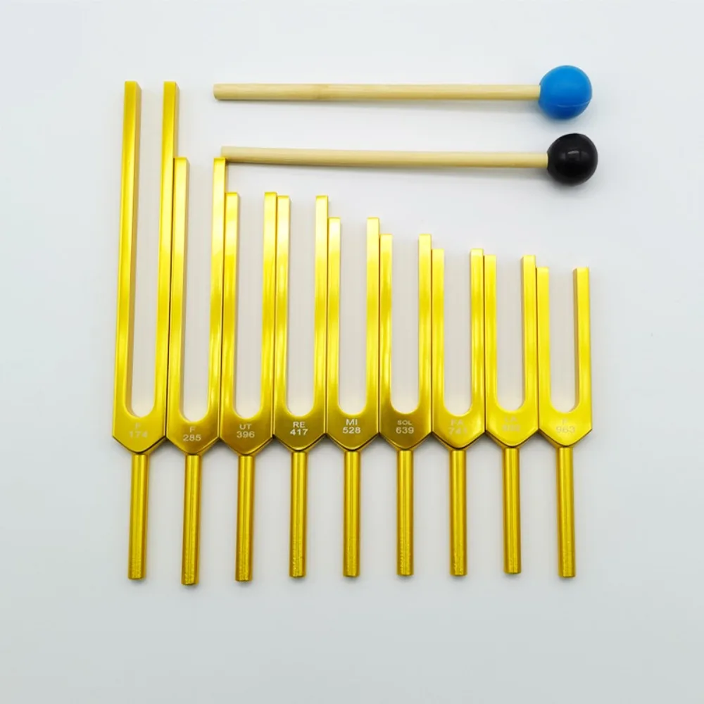 Tuning Fork Set Healing Solfeggio Aluminum Alloy Tuning Forks Medical Chakras Therapeutic Diapason Percussion Instruments Gift - Image 2