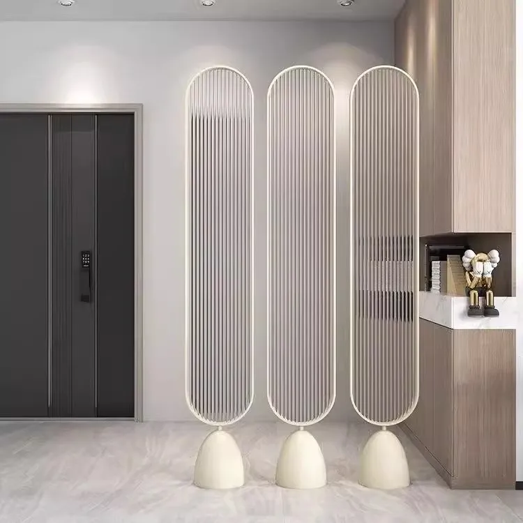 Italian light  Changhong glass screen modern simple entrance door entrance living room partition home dining room block