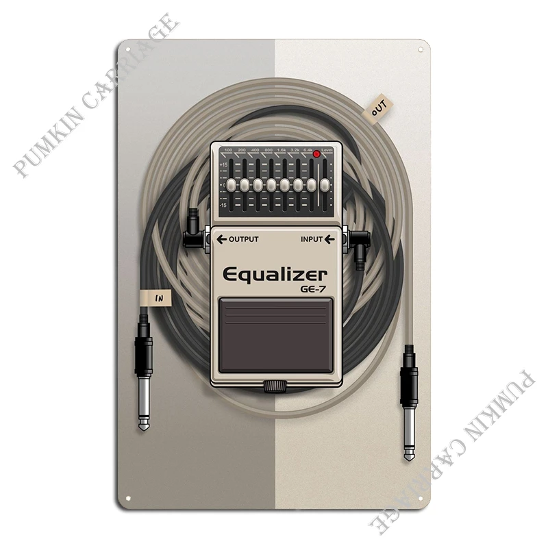 Equalizer Ge7 Pedal Metal Plaque Poster Wall Mural Classic Designer Cave Create Tin Sign Poster