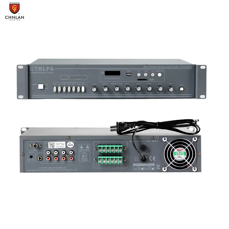

CTRLPA Professional Mosque Church pa Sound System Amplifier with 6 Zone 250w 100v