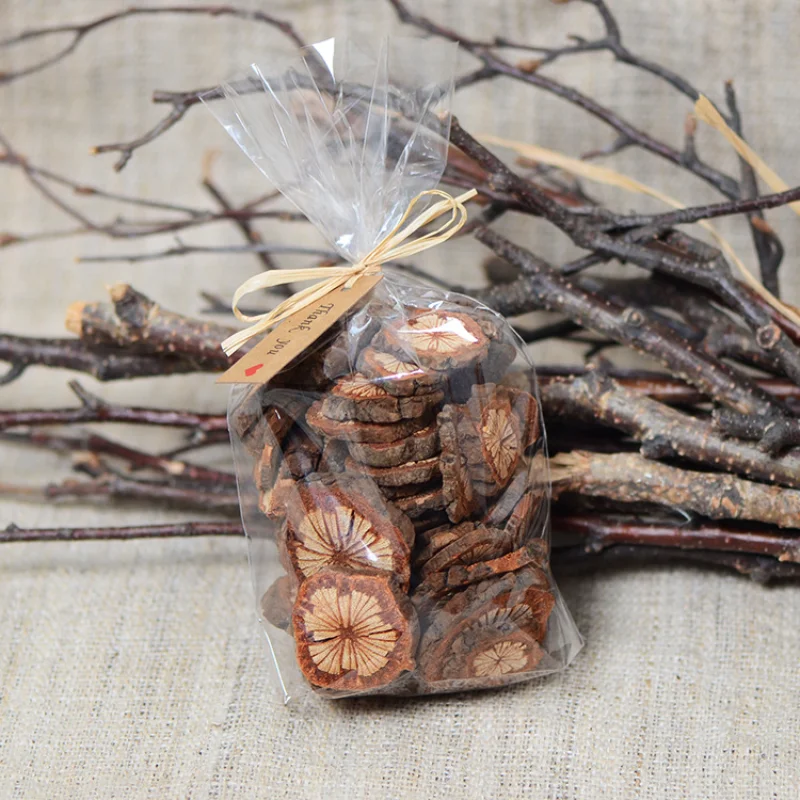 50g Natural Real Dried Wood Pieces Rustic Wreath Decoration Dried Flowers Aromatic Candles DIY Wedding Supplies Decoration