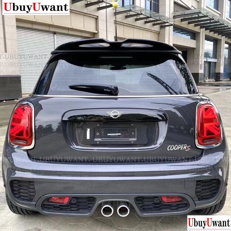 

Carbon Fiber JCW Roof Spoiler Glossy Carbon fiber Rear Window Wing Body Kit Racing Accessories Trim For Mini F55 F56 Cooper