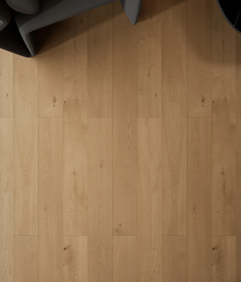 3-layer European Oak Engineered Flooring  CD Grade 15/3x192x1910 Saw Cut -color : Champagne Engineered Timber Floor