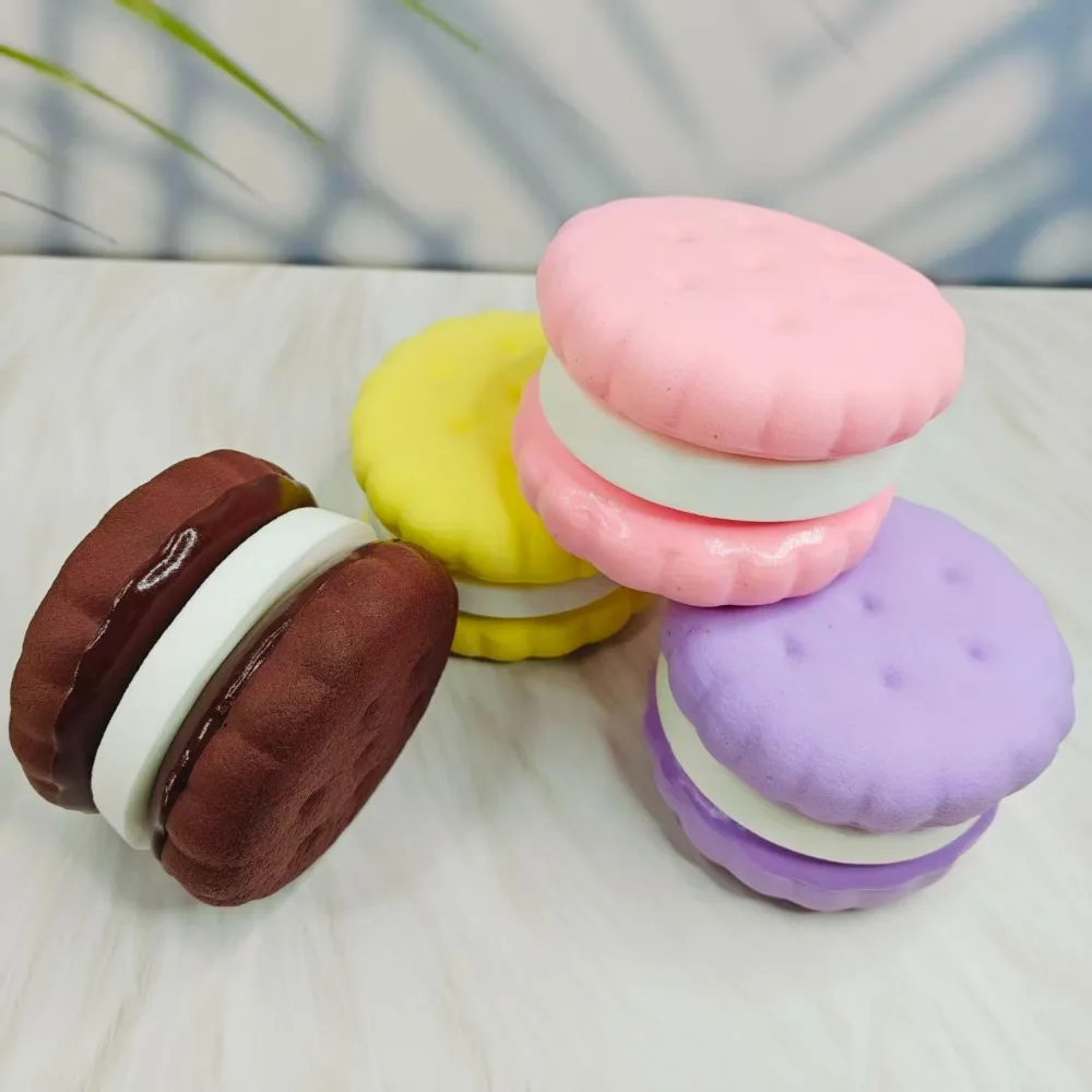 Jouet à presser en forme de gâteau simulé, doux, anti-stress, à montée lente, sensoriel, pour l'anxiété, le TDAH, l'autisme, cadeaux pour enfants et adultes