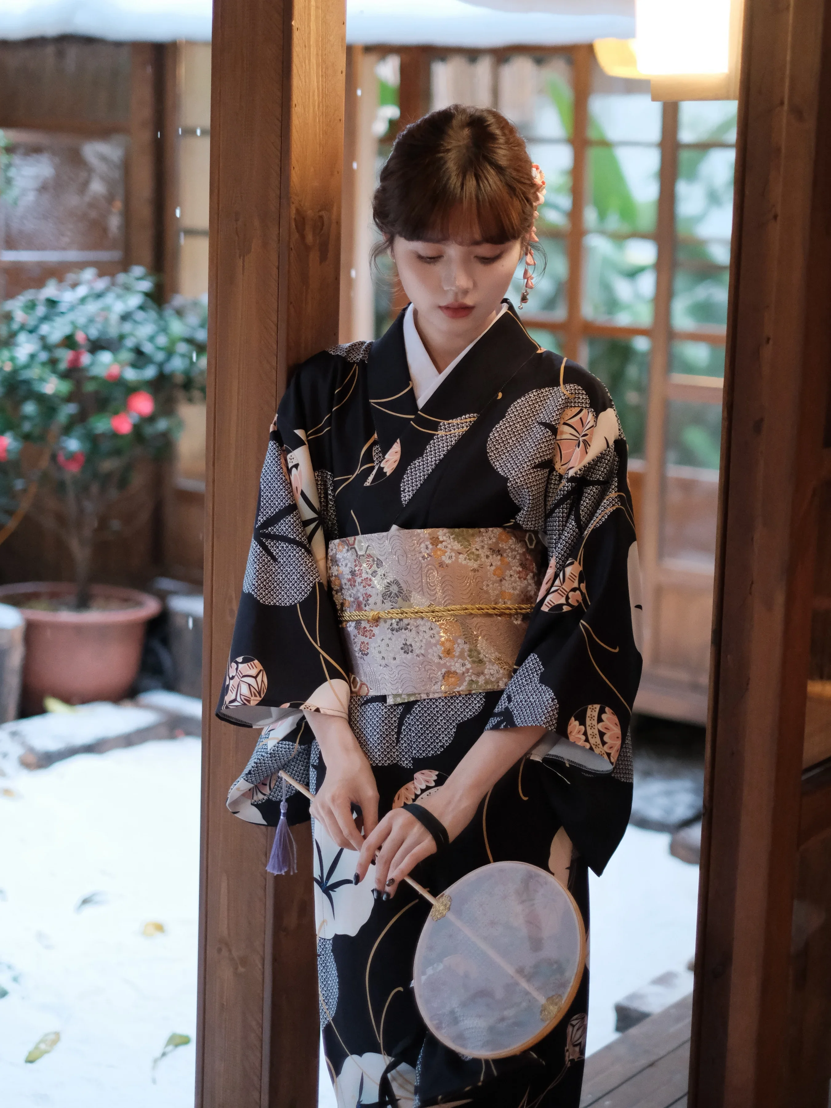 Mujeres kimono japonés color n - Japanese Women Formal Wear reseña y precio