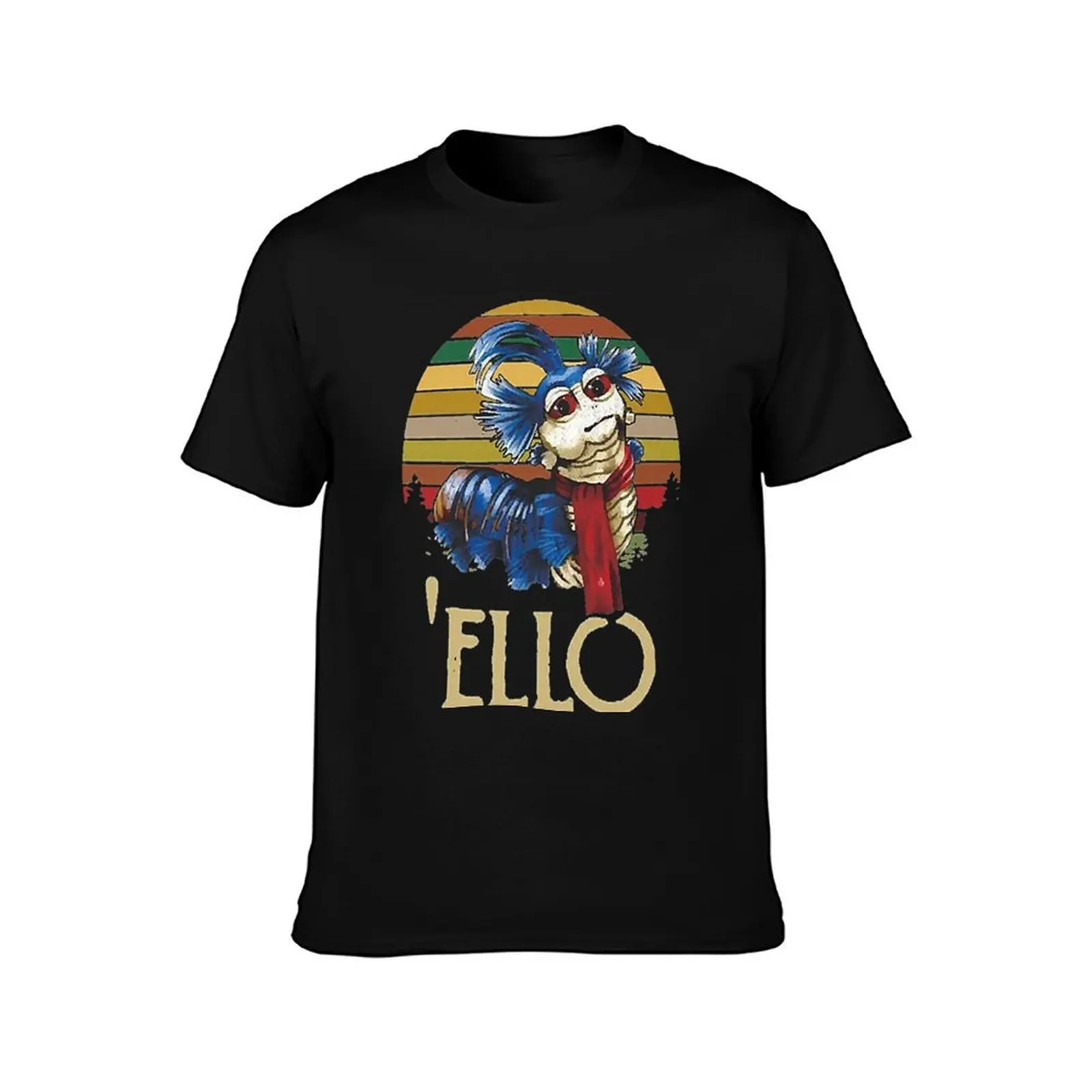 Labyrinth The Worm Ello Cult Labyrinth Vintage Retro T-Shirt, Vintage Retro Graphic Tee, Unisex Summer Casual Streetwear Top