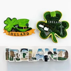 Ireland Fridge Stickers Shamrock Travelling Souvenirs Dublin Fridge Magnets Wedding Gifts Photo Wall Magnetic Stickers