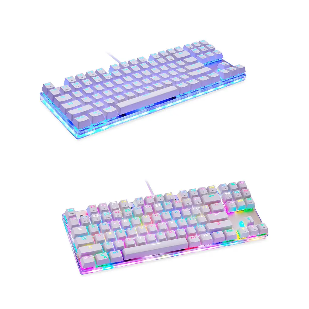 Luminous Mechanical Keyboard 87 Keys Home Game Key Board Replacement