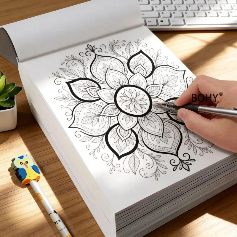 1 Multi Theme Adult Stress Relief Graffiti Book, A Sketchbook with Line Tracing and Copying, 24 Pages, Wonderful Holiday Gifts
