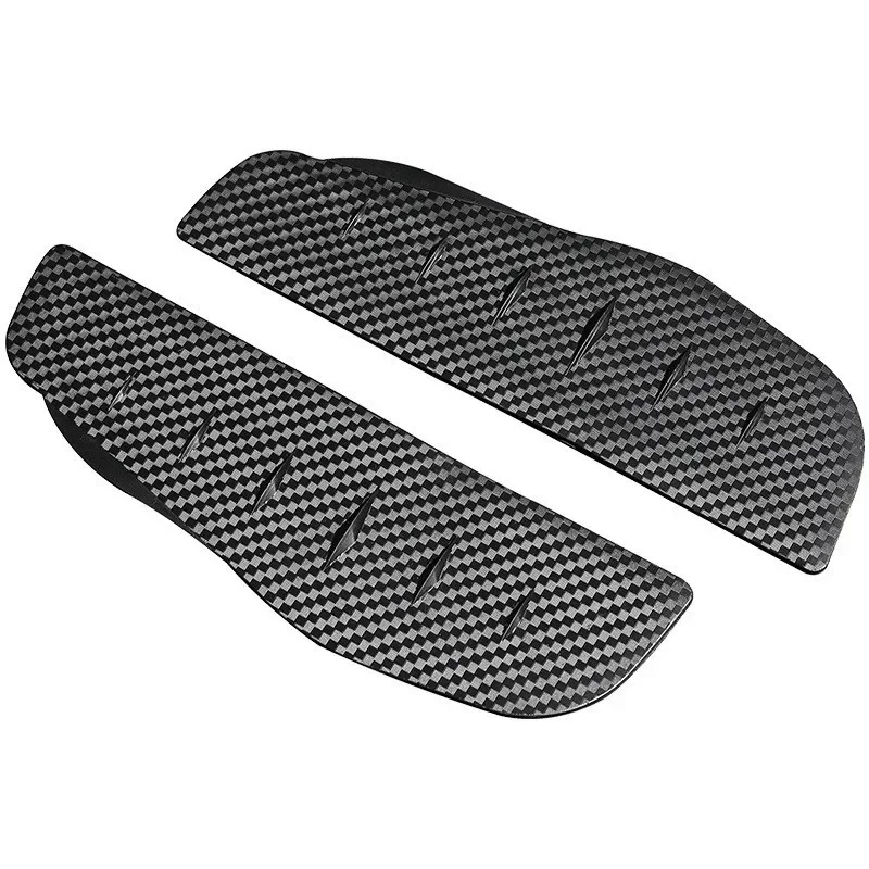 Carbon Fiber Side Mirror Rain Guard, Espelhos de viseira, Rains Guards Cover, Espelho retrovisor, Sobrancelha de chuva, 2 pcs