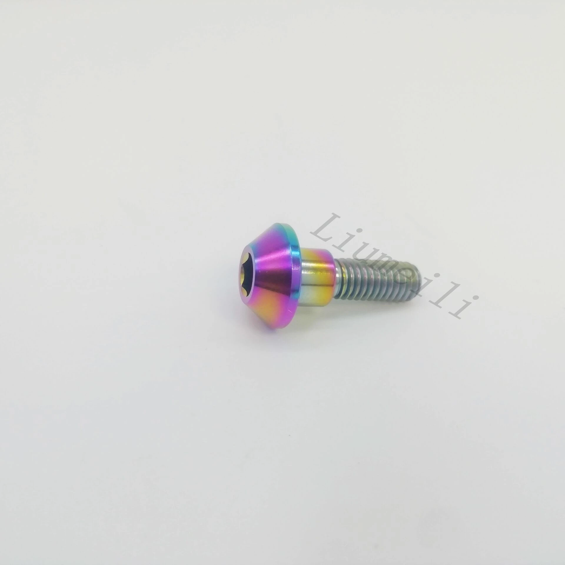 Liumeili Titanium Ti M6X20mm Motorcycle Brake Rotor Bolts Fit For Suzuki/Yamaha Motor Bike Screws Accessory 1pc