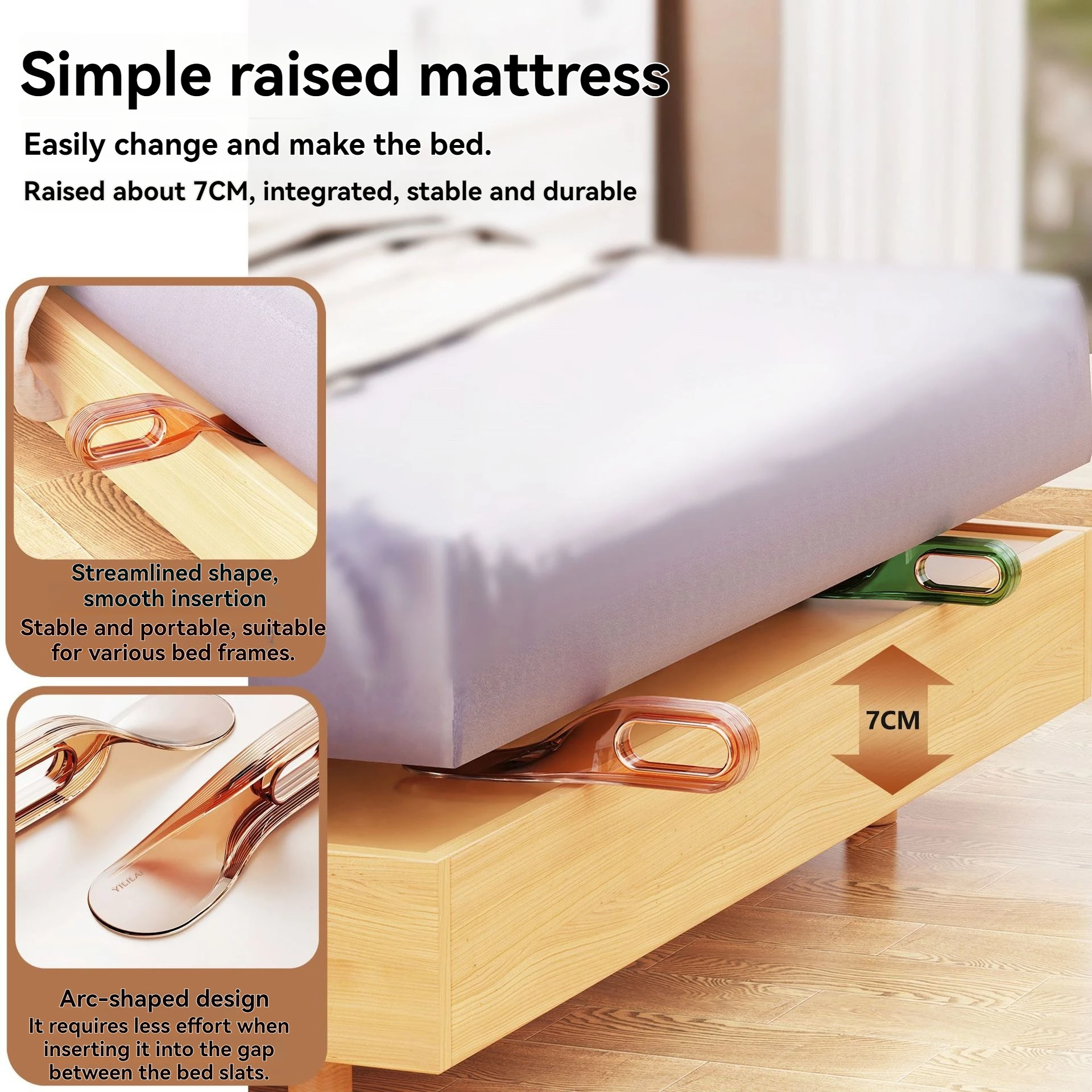Luxury Multi-Functional Bed Sheet Organizer Household Use Easy Lift Mattress Effortless Lifting Simple Fix Bedding Accessory