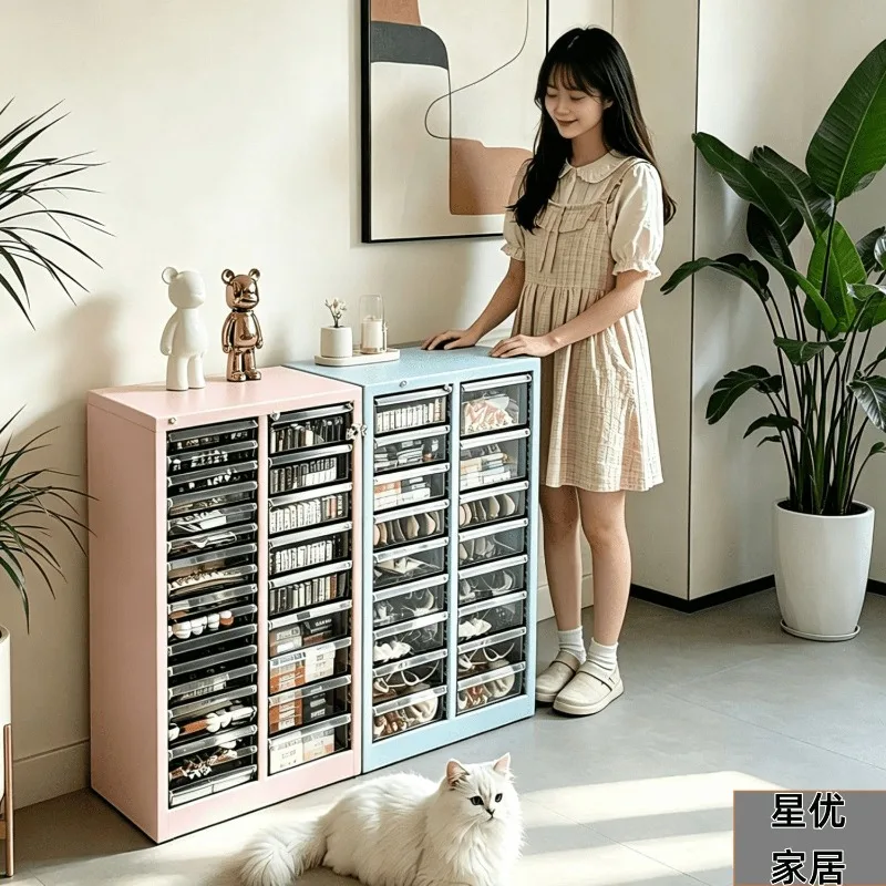 Storage Cabinet Hand Account Tape Nail Art Jewelry, Pinch Pin Bean Cosmetics Grid Locker