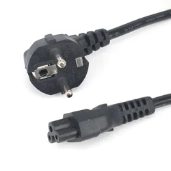 EU European AC Power Cord Euro IEC C5 Power Extension Cable 1.2m 1.5m Power Cable For Notebook Laptop PC Computer Monitor