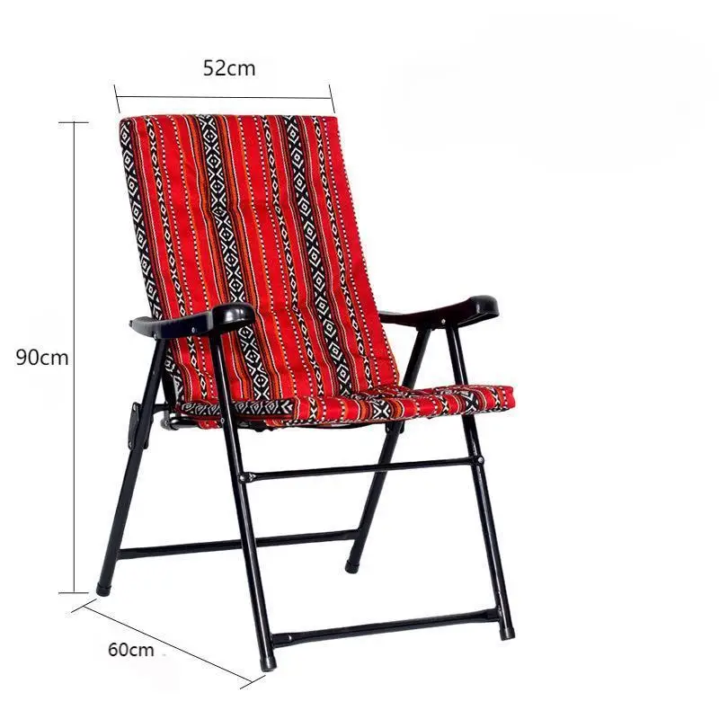 Factory Wholesale Outdoor Furniture Camping Chair Portable Folding Iron Customized Color Design Easy Carry for Hotel Warehouse