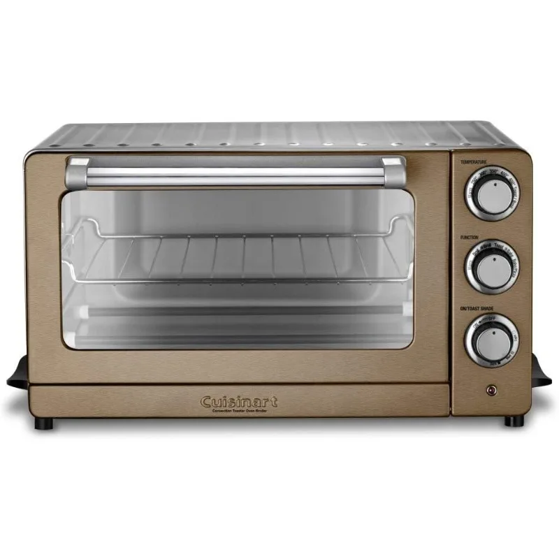 

Cuisinart TOB-60N1CS Convection Toaster Oven Broiler, 19.1"(L) x 15.5"(W) x 9.8"(H), Copper Stainless Steel