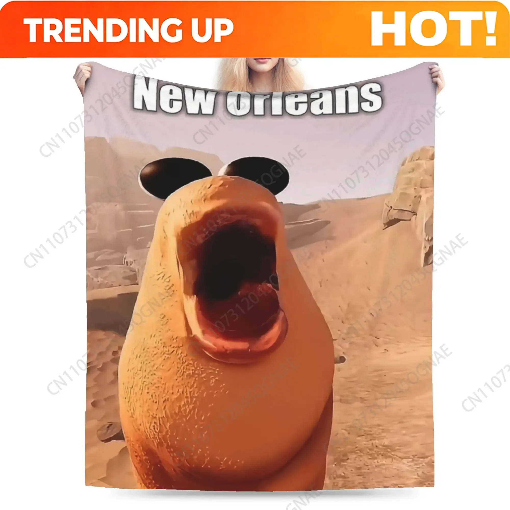 Custom Funny Funny Robert Help Marcus The Worm Blankets Soft Coral Fleece Plush Relax Throw Blanket Machine Washable