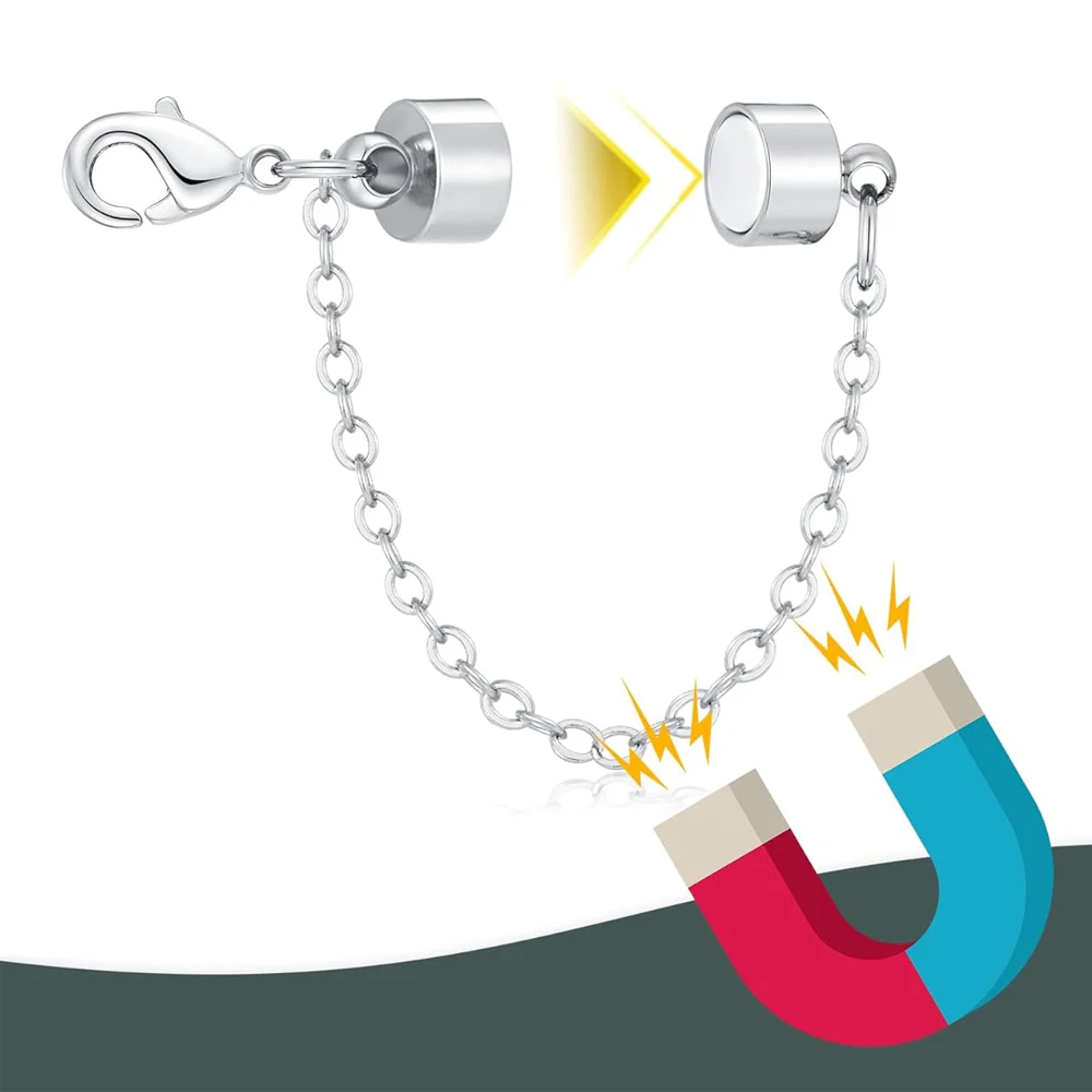 5 قطعة مغناطيس الورد متصل المشبك قلادة مشبك مغناطيسي ل عقد دي اي واي سوار موصلات صنع المجوهرات النتائج اكسسوارات #4