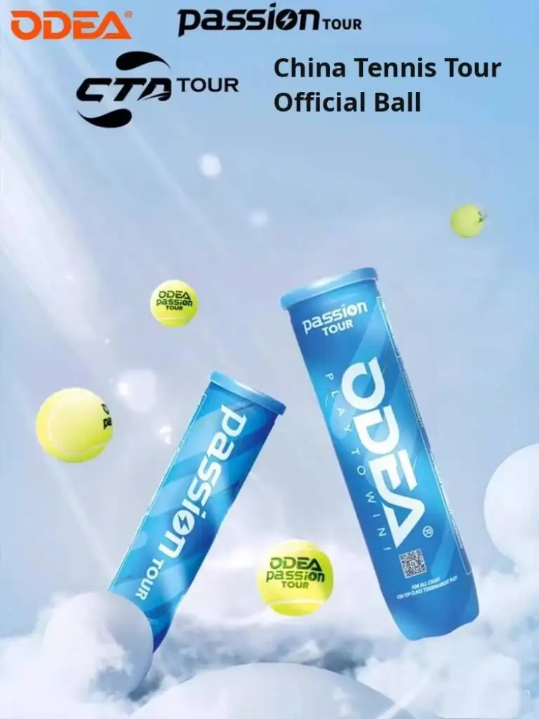 Odear Passion Teloon Pound Original Tennis Balls Pro Tournament Ball High Elasticity Durable Training Ball 3/4 Pcs