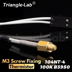 Trianglelab M3 Screw Fixing Thermistor 104NT-4-R025H42G (104GT-2) 100K 3950 High Temperature 300℃ for 3D PRINTER HEATBRLOCK