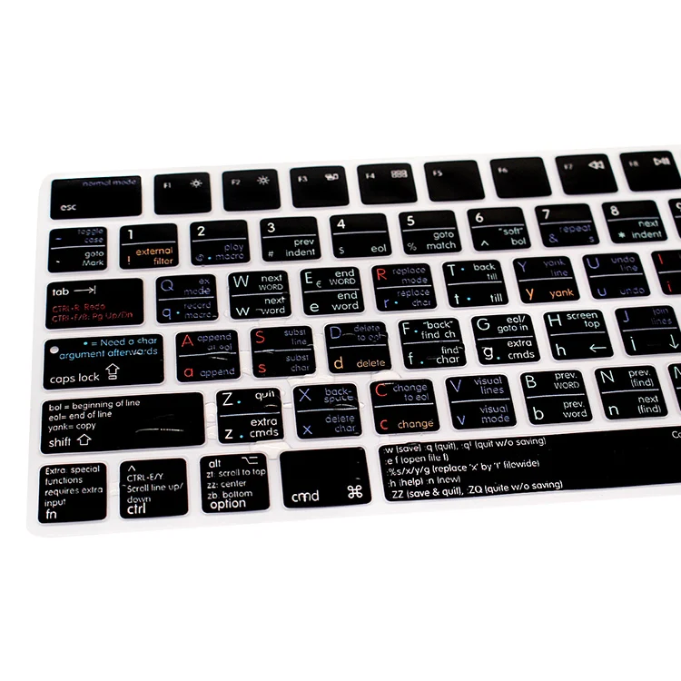 For Apple Magic MLA22B/A US Version VIM  VI Functional Hot key Shortcuts Keyboard Cover Silicone Keypad Skin Protective Film