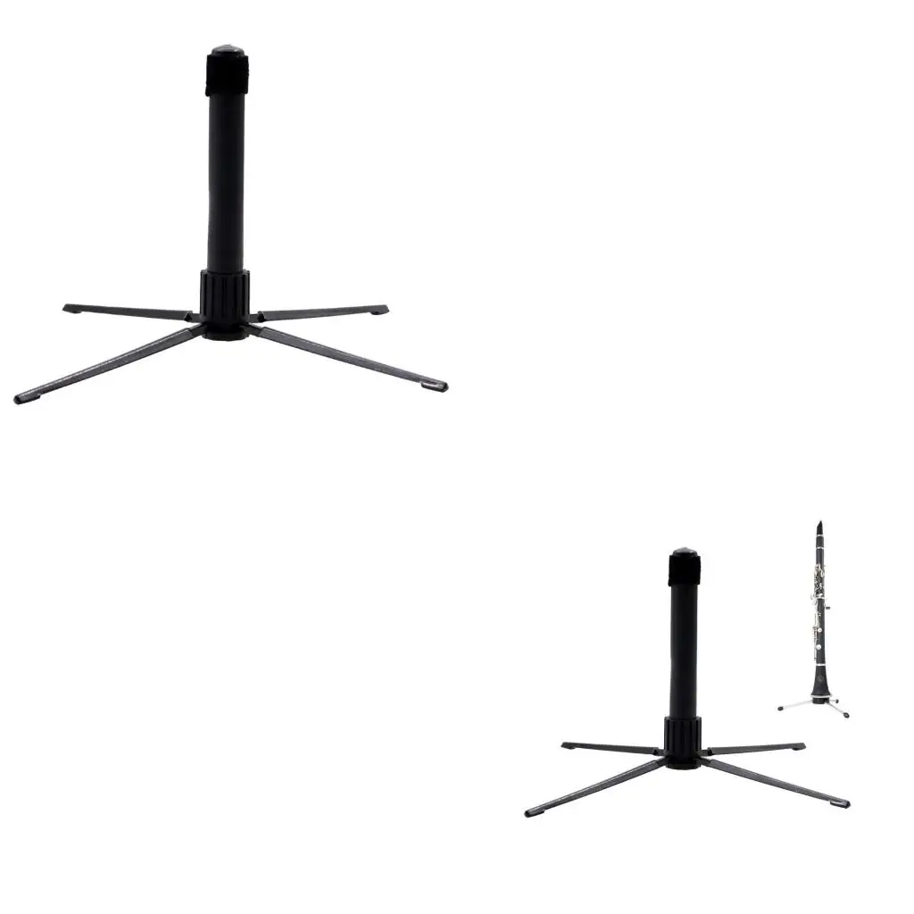 Q39E Foldable Flute Stand Stable Support Clarinet Stand Wind Instrument Accessory