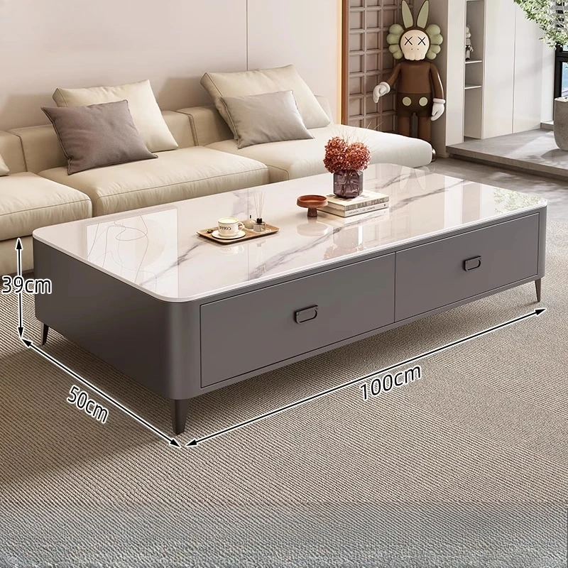 

Extendable Rustic Coffee Table Metal Wood Modern Smart Coffee Table Space Saving DesignMesa De Centro Furniture Home