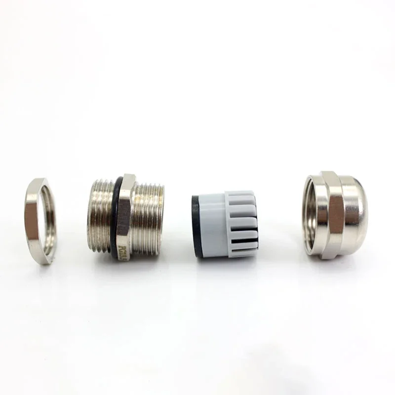 Metal Waterpfoof Cable Gland PG7 M20 Nickel Plated Brass Glands PG13.5 PG9 Cable Fixing Sealing Joint M16 m12 M18 M20 M22 M24