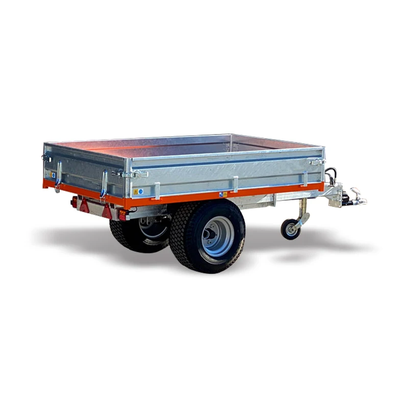 

2025Direct Factory Sale European Style Hydraulic Dump Tipping Farm Trailer Tractor with Core Axle and Gear Components