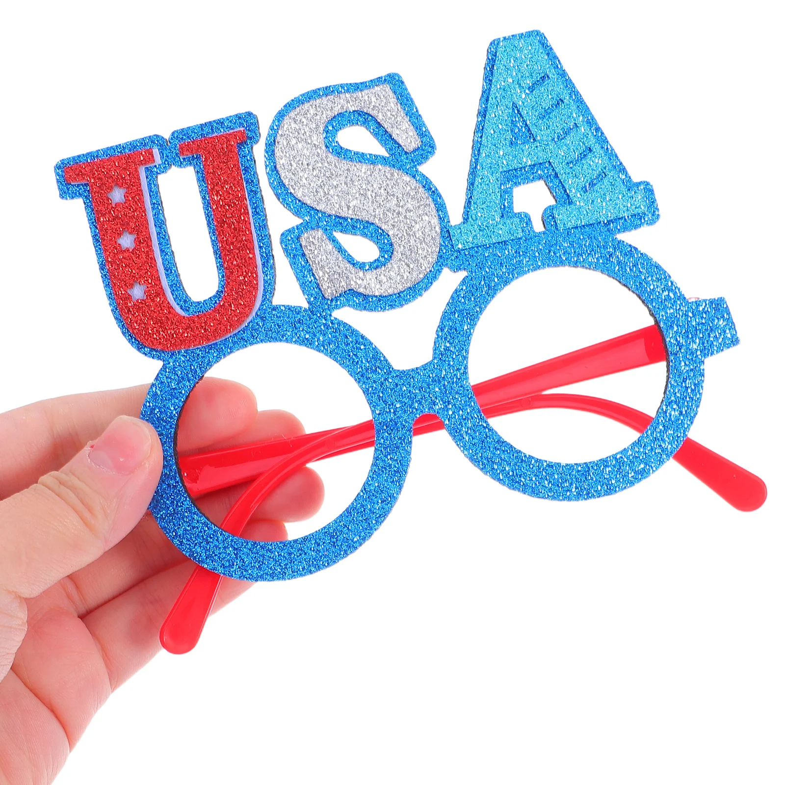 

4 Pcs Independence Day Glasses Patriotic Star Pattern Liberty Statue Headpiece Usa Party Favors Costumes Adult Decorations Photo