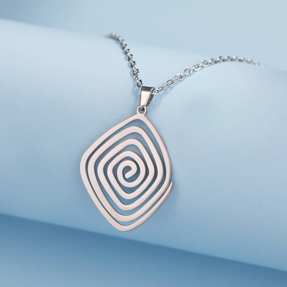Reiki Cho Ku Rei Halskette Heilung Energie Yoga Power Anhänger Heilige Geometrie Schutz Amulett Edelstahl Schmuck Amulette für Glück und Schutz mächtige Amulette geistiger Schutz Reiki Heilmittel – Detail 23