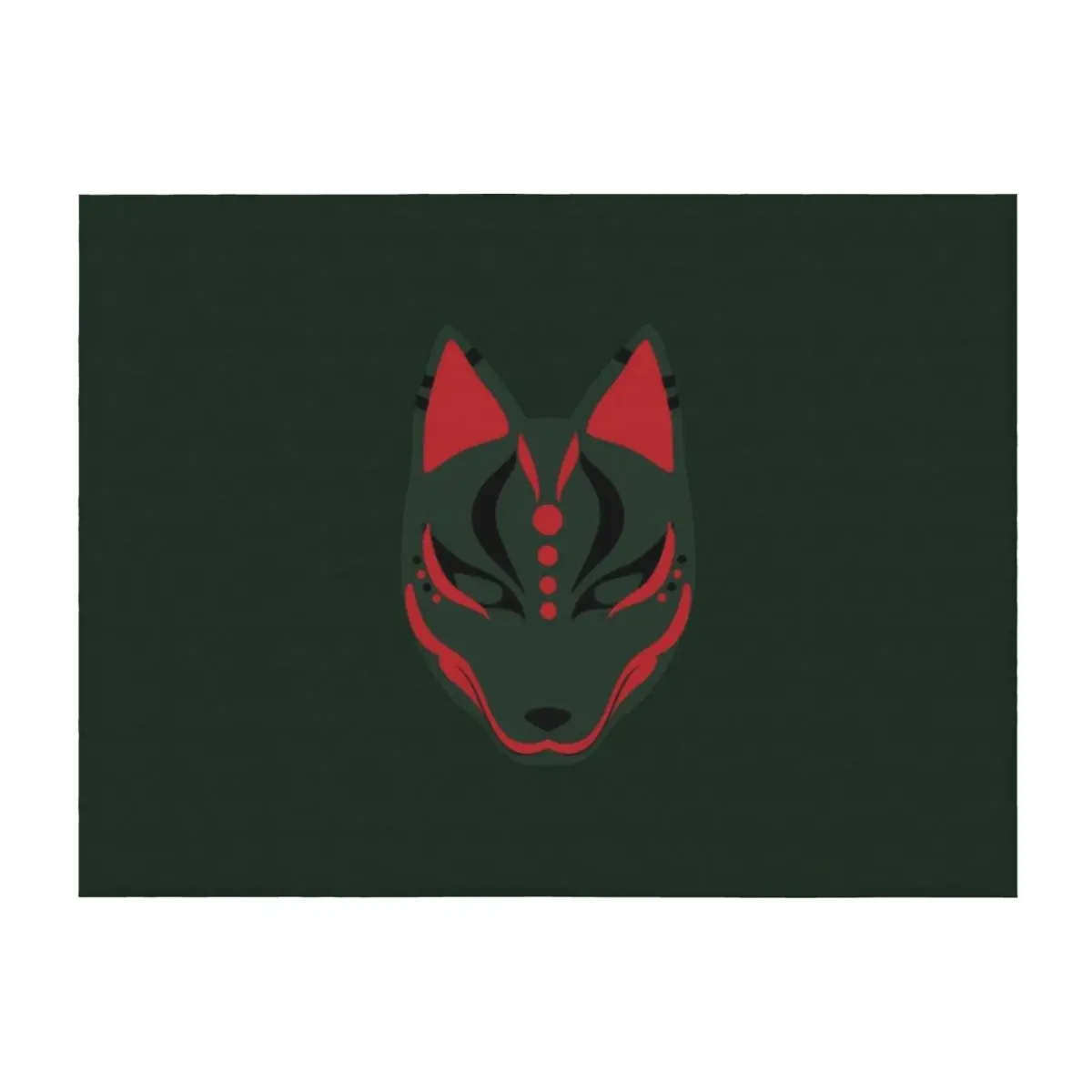 

Kitsune Throw Blanket blankets ands Decorative Throw Cute Plaid sofa bed Blankets