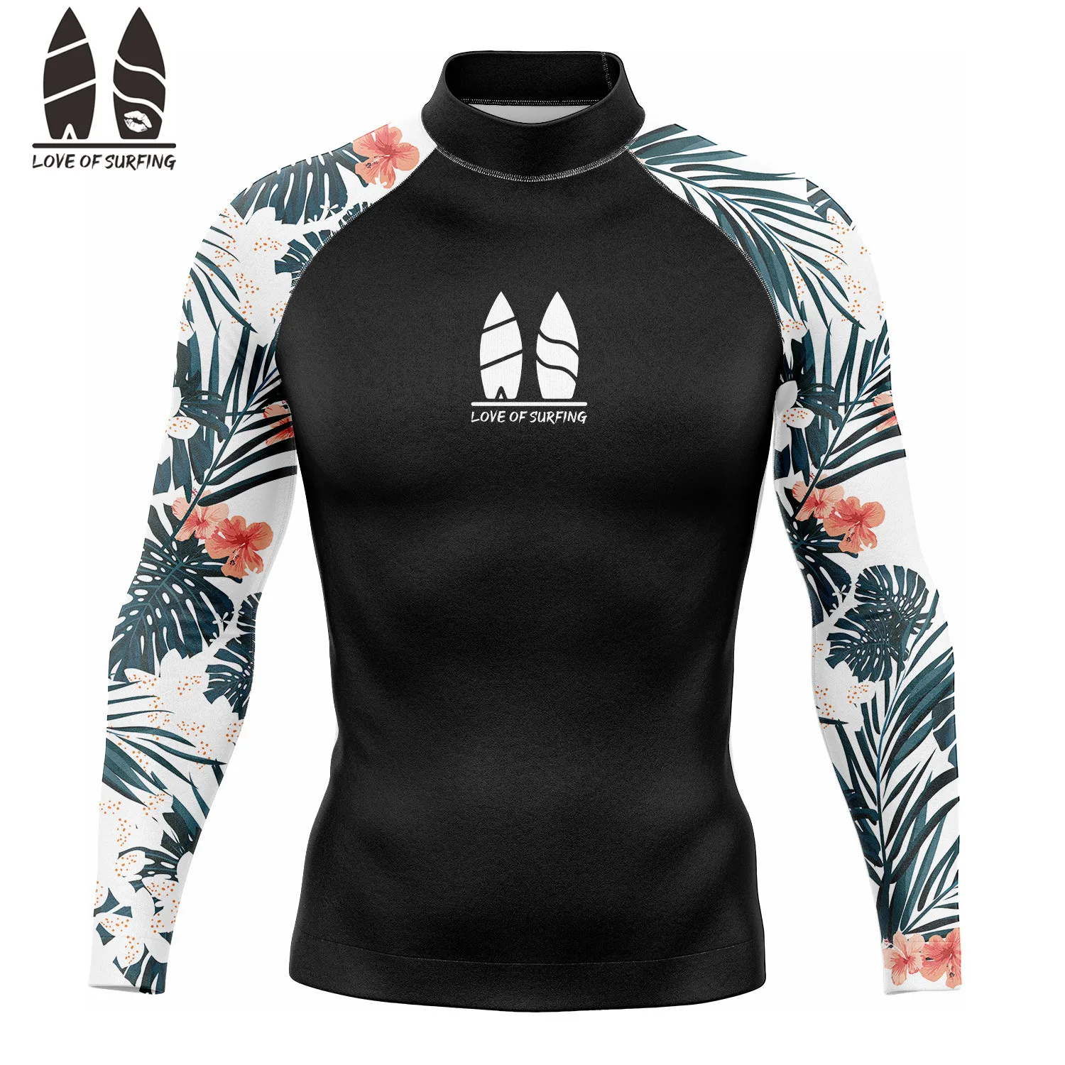 New Arrival Men's Swim Shirt Surf Waterproof Rashguard Uv Protection Shirt Long Sleeve Lycra Rash Guard Top Swimming Diving Wear