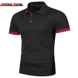 Summer Men Polo Men Shirt Short Sleeve Polo Shirt Contrast Color Polo New Clothing Streetwear Casual Fashion Men Collar Tops