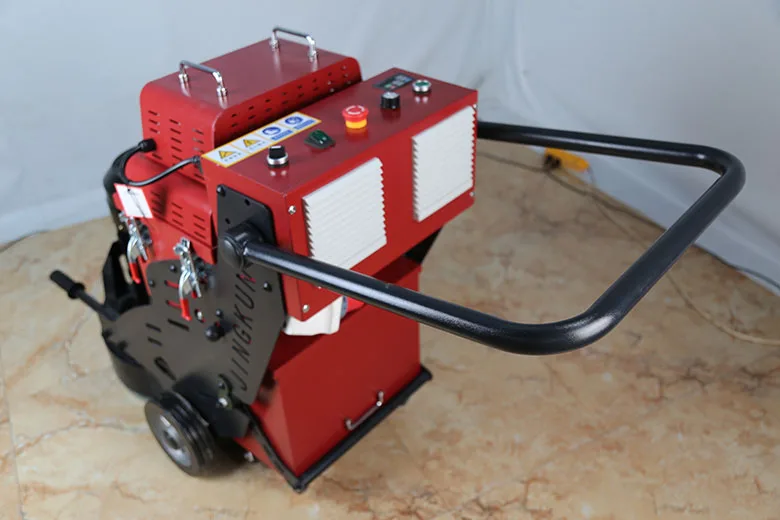 高効率380V/220Vダブルチューブ掃除機付きコンクリートグラインダー、エンジン搭載、床用無塵研磨、1年間保証