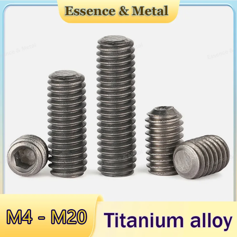 Hexagon Socket Headless Set Screws M4M5M6M8M10M20 Flat End/Point/Recessed End Hexagonal Screws Suitable For Precision Machinery