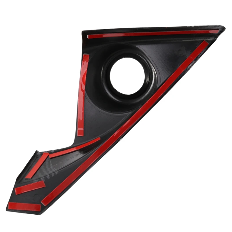 3X ABS Carbon Fiber Interior Front Door Speaker Window A Pillar Cover Trim For Honda Civic 2016-2019 Sedan 10Th Gen 2-Pc image 3