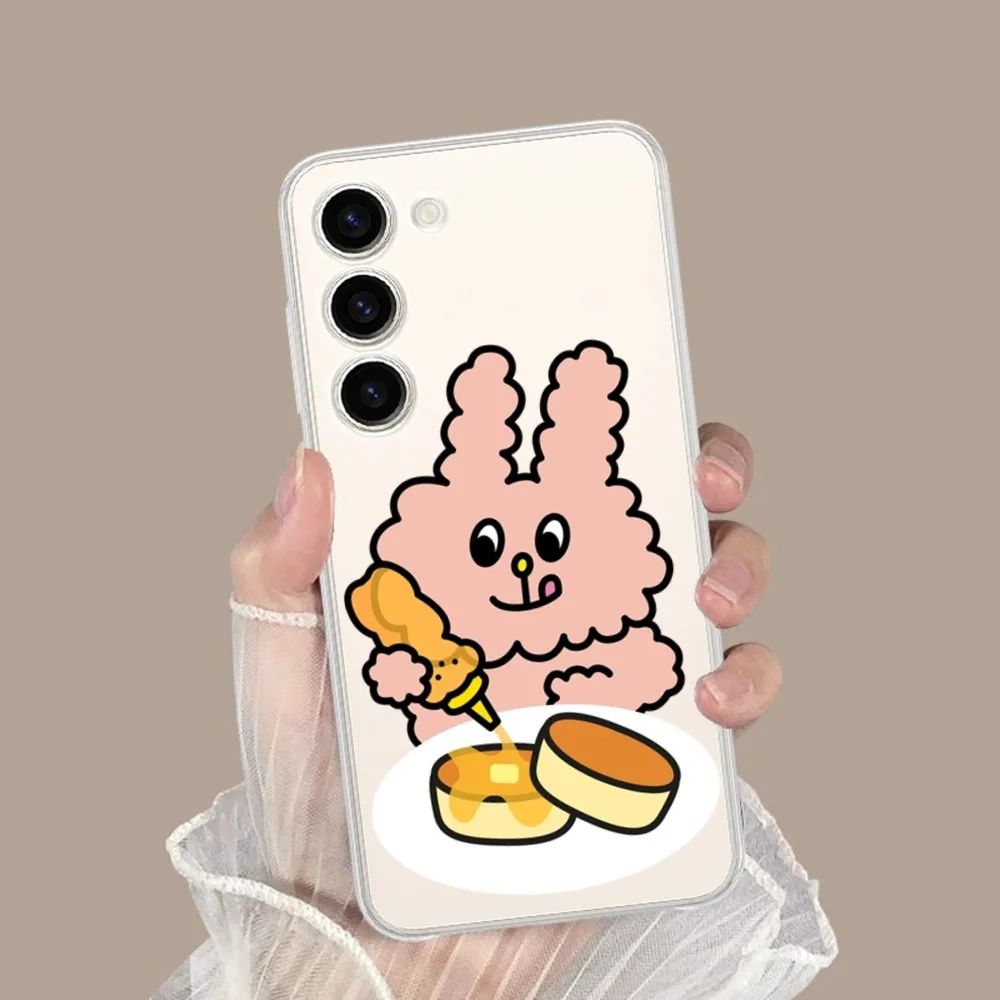 bunny konbini cute rabbit Phone Case for Samsung Galaxy S8 8S G950F G950 A91 A80 A73 5G A72