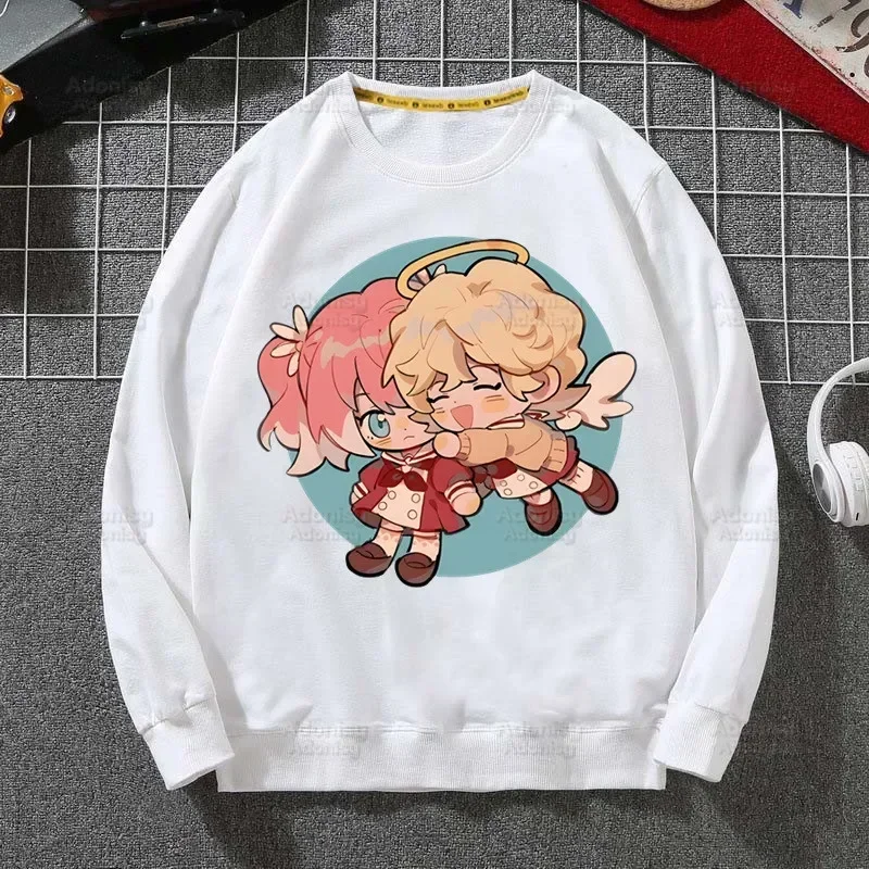 Talentless Nana Hoodie Hip Hop pria, atasan klasik Hiiragi Nana bertudung musim gugur untuk lelaki