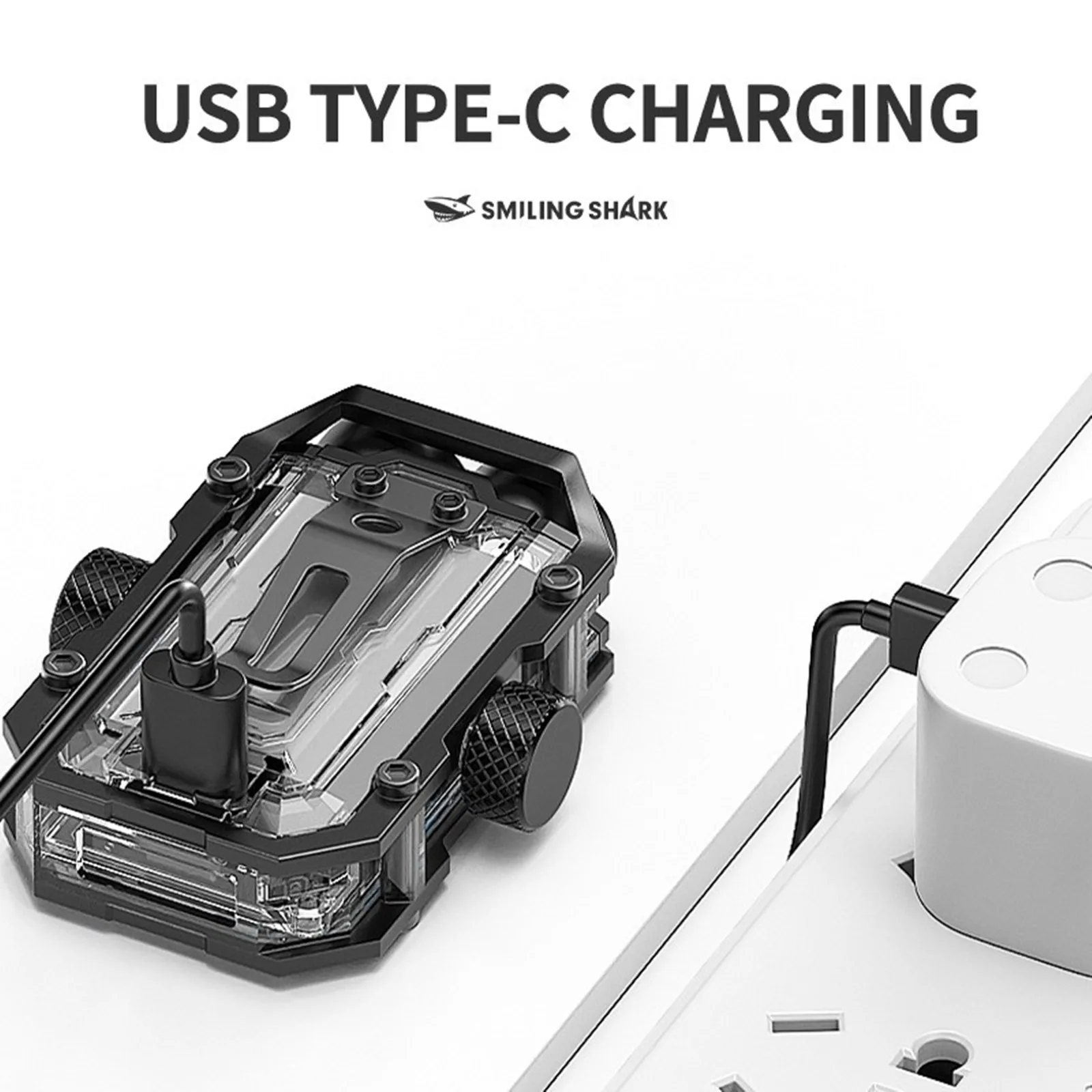 Torcia stroboscopica per esterni Torcia di emergenza multifunzione per ispezione del lavoro Luce per giroscopio con punta delle dita Portachiavi Lampada di ricarica USB