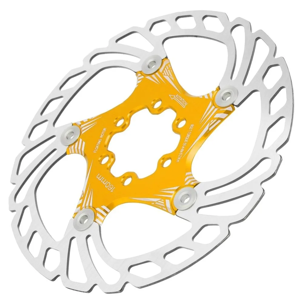 

160mm Bike Disc Brake Five Nail Stainless Steel+Aluminum Alloy Bicycle Brake Rotor with 6 Bolts Lightweight