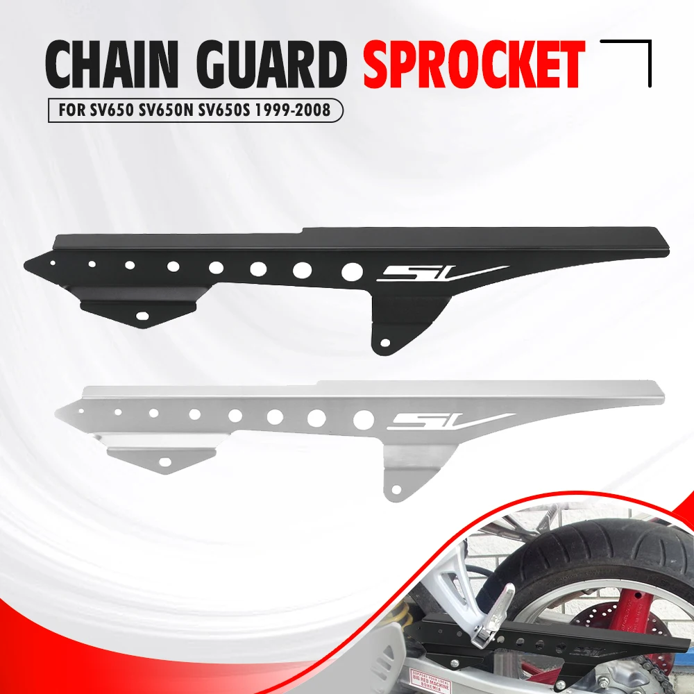 

For Suzuki SV650 N/S 1999-2008 2007 2006 2005 2004 2003 2002 2001 Motorcycle Wheel Chain Guard Cover Protection SV650N SV650S