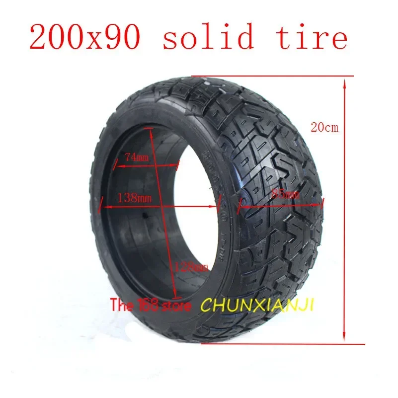 Electric Scooter Torsion Truck 200x90 Solid Tyre Non-inflatable Unbreakable Explosion-proof Good Quality for Trucking