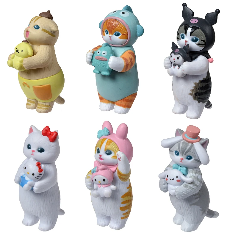 Mofusand Hai Katze Blind Box Obst Tier Niedliche Minifiguren Anime Ornamente Puppen Fans Kinderspielzeug Modell Weihnachten Geburtstagsgeschenke – Detail 5