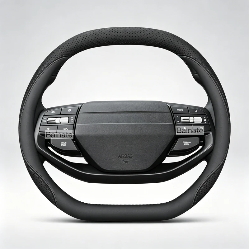 38 cm Auto-Lenkradbezug, für NEUEN KIA Sportage EV9 Sorento 2026, Leder, Lenkradhülle, Autozubehör – Detail 2